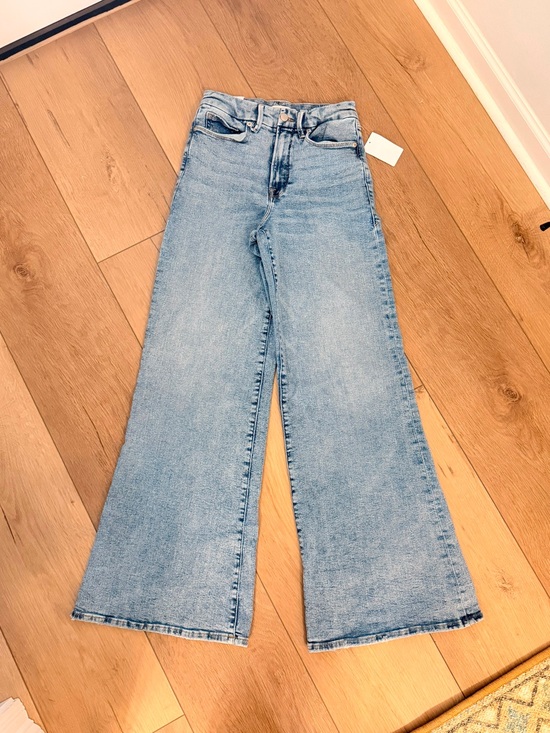 Good American Denim - Good American Light Blue Wide Leg Jeans